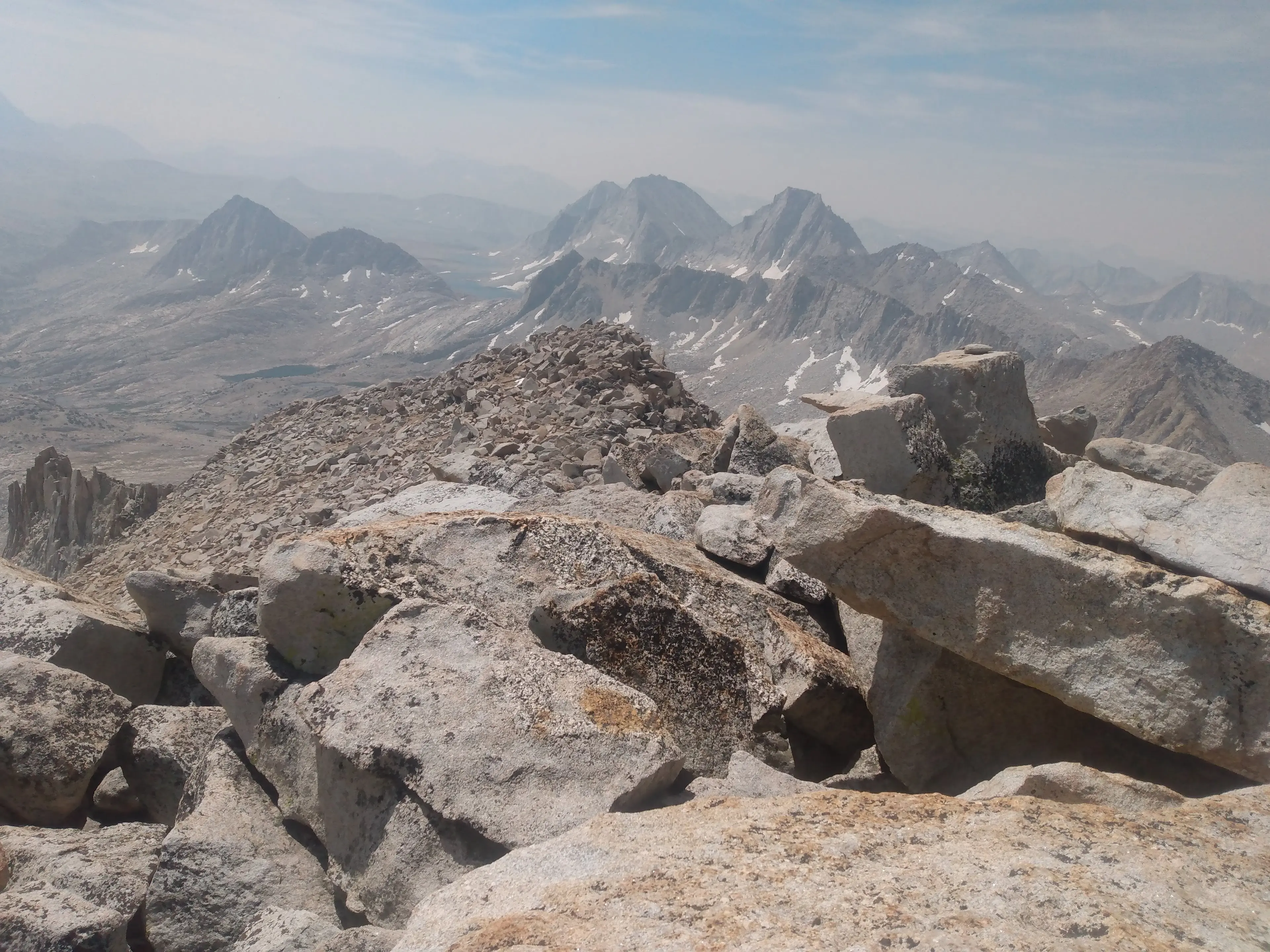 Merriam Peak, Royce Peak, and Feather Peak (L-R C)